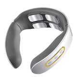 Smart Electric Neck and Shoulder Pulse Massager 4 Heads Kneading Wireless Heat Cervical Vertebra Body Relax Pain Relief Machine