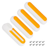 4 Set Electric Scooter Wheel Hubs Cap Fork Reflective Strips Wheel Side Decorative Cover with Screws for M365 PRO PRO2 1S