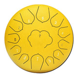 new 12 Inch Mini Drum 13 Tones Steel Tongue Drum Kit Tune C Empty Spirit Drum Percussion Hand Pan Drum Musical Instruments
