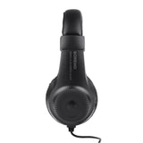 Wired Stereo Monitor Headphones Over-ear Headset with 50mm Driver 6.5mm Plug for Recording Monitoring Music Appreciation Black
