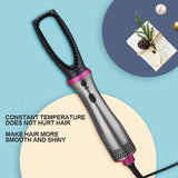 5 In 1 Hair Comb Electric Hair Dryer Brush Blow Dryer Curling Wand Detachable Brush Kit Negative Ion Hair Curler Curling Iron