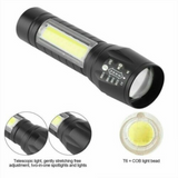 2 In 1 LED Work Light T6 COB Portable Waterproof Torch Flash High Bright USB Rechargeable Flashlight Car Work Lamp
