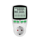 EU Plug Digital Power Meter Socket Electric Wattmeter Energy Consumption Monitor Measuring Socket Analyzer LCD Display