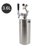 Complete 3.6L/115OZ Mini Keg System Tailgating Camping Picnic Party Portable Taproom Mini Keg Dispenser Kegerator Kit