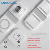2 in 1 Magnetic Wireless Charger For iPhone 12 Pro Max Desktop Phone Stand Wireless Charger For Airpods Xiaomi Samsung