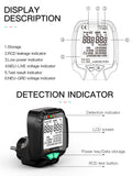 New Socket Outlet Tester Voltage Detector Electric Circuit Breaker Finder Ground Zero Line US EU UK Plug Polarity Phase Check