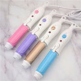 110-240V Portable Travel Electric Mini Hair Curler Curling Iron Fast Small Tourmaline Ceramic Wavy Tong   Styling Tool