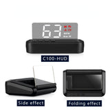 C100 GPS HUD OBD2 Display Car Alarm Projector Car Electronics Accessories Speedometer Projector Auto Gadgets Inteligentes