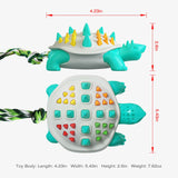 MEOWS Dog Chew Toys Toothbrush Turtle Shape Rub And Clean Tooth Remove Calculus Dulable Licking Bite