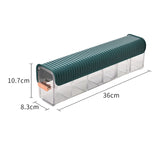 Wall Hanging 6 Grids Transparent Underwear Panties Storage Box Socks Closet Seasoning Data Cable Storage Box Bedroom Organizer