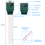 Soil Moisture Meter 3 in 1 Soil PH Tester Moisture Measuring humidity Meter Hydroponics Analyzer Gardening Detector Hygrometer