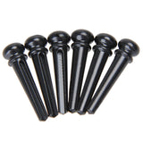 6PCS Guitar Bridge Pins Pegs Dot Inlay Bridge Pin for Bass Folk Guitar Replacement Accessories