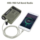 Portable Radio HRD-701 Outdoor Emergency Hand Crank Solar Dynamo AM/FM Radios Power Bank with LED Lamp
