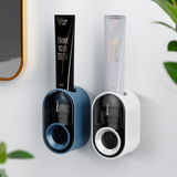 Automatic Toothpaste Squeezing Device Set Suction Wall Hanging Toothbrush Storage Rack Lazy Toothpaste Squeezing Artifact