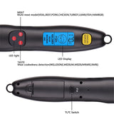 Light grill warm white fork with digital Kitchen BARbecue Thermometer digital For Meat Thermometer with long fork LED display