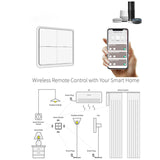 With Zigbee Gateway APP Control Smart Home No Wire Smart Tuya 4-Way Panel Scene Button Switch Used