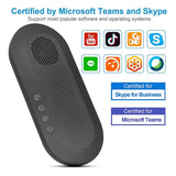 USB Conference Microphone,G95 Computer Speaker With Mic,Enhanced 360°Voice Pickup,Plug&amp;Play PC Mic For Skype,Youtube,Etc