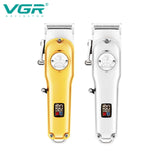 Professional full metal hair clipper electric hair trimmer for men rechargeable hair cutting machine adjustable hair cut