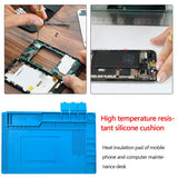 ESD Mat with Magnetic Groove Working Mat Heat Insulation Heat-resistant Adsorption Soldering Mat Station Repair Insulator Pad
