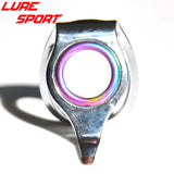 LureSport 4pcs Heavy Duty LRX guide one-piece frame Blue Ring Rainbow Ring Fishing Rod Building component Repair DIY Accessory