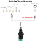 Portable Soldering Iron MT-100 Electric Gas Portable 3-In-1 Gas Electric Soldering Iron Universal Soldering Iron