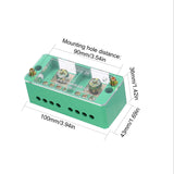 60A 600V Portable Junction Box Household Multifunctional Wire Splitter Wire Terminal Junction Box with 2 Copper Lugs