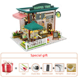 Diy Miniature Dollhouse Kit Doll House Furniture Handmade Model Room Box Toys For Children Christmas Gift Wooden House For Adult