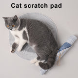 Cat Scratcher Paw Pad Ramie Summer Mat Cat Kitten Scratching Toys For Claw Non-slip Furniture Protector Pet Supplies Accessories