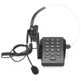 HT700 Corded Telephone with Headset Call Center Telephone with Omnidirectional Microphone Headset for Office Home