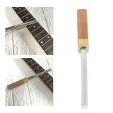 Fret Crowning File Dressing File Wood Handle Fret Repairing Tools for Guitar Bass Maintenance Repairing Polishing Frets Tools