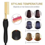Hair Straightener Flat Irons Straightening Brush Hot Heating Comb Hair Straight Styler Corrugation Curling Iron Hair Curler Comb