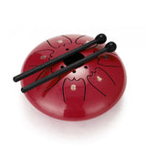 6 inch 7-Tone Steel Tongue Drum Mini Hand Pan Drums with Drumsticks Percussion Musical Instruments