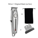 Kemei 1949 Professional Hair Clipper All Metal Men Electric Cordless Hair Trimmer 0mm Baldheaded T Blade Finish Haircut Machine