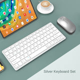 Bluetooth 5.0 &amp; 2.4G Wireless Keyboard and Mouse Combo Mini Multimedia Keyboard Mouse Set For Laptop PC iPad TV Android Macbook