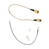 15Cm U.FL/IPX To RP-SMA Female Antenna Pigtail Jumper Cable Gold &amp; 12 Inch RP-SMA Female To RP SMA Female Plug RF Pigtail Cable