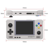 Retroid Pocket 2 Android Retro Pocket Handheld Game Console 3.5 Inch IPS Screen 3D Games  32G 64G 128G Video Game