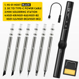 FNIRSI HS-01 Smart Electric Soldering Iron PD Adjustable Constant Temperature Fast Heat Portable Soldering Iron Station Kit 65W