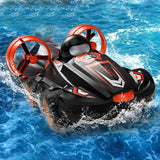 New 2.4G RC Water Land Amphibious 2 in1 Hovercraft Speedboat Drift 1:5 Car Waterproof Recharge High Speed Car Toys For Boy Gift