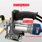 2 In 1 Slotted Bracket Invisible Fasteners Wardrobe Cupboard Panel Punch Locator Milling Slotting Guide for Trimming Machine