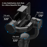 F8 3 Axis Handheld Gimbal Stabilizer For Phone Holder Video Record For Smartphone Stabilizer Cellphone Handle Gimbal