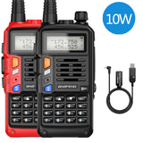 2PCS BaoFeng UV-S9 Plus 10W Dual Band Two-Way Radio (136-174MHz VHF &amp; 400-520MHz UHF) Support USB Charging Walkie Talkie