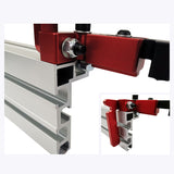 Aluminum Angle Miter Gauge Sawing Assembly Ruler Woodworking Tool 400mm Alluminium Fence for Table Saw Router Wood Working DIY