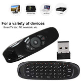 C120 Multi-Language Version Wireless Air Mouse Mini Keyboard Mouse Somatosensory Gyroscope Double-Sided Remote Control