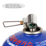Outdoor Camping Stove Refill Adapter Flat Gas Adapter Valve Canister Gas Convertor Shifter Cylinder Refill Adapter