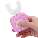 U-Shaped Children Intelligent Cleaning Toothbrush Electric Sonic Toothbrush Oral Care Tool Food Silicone Brush Head 8-14Year Old