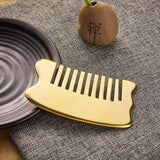 Gua Sha Brass Scraping Board Body Face Massage Tool Detoxify Health Care Copper GuaSha Board Metal Scraper