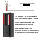 Electric Heater Leafless Household Desktop Heater Portable Leafless Vertical Heater US Plug