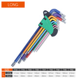 Allen Key Set Hex Wrench Screwdriver Set Hexagon Spanner Universal 9Pcs Ball End Torx Star Keys Tool L Type Hand Tools Kit