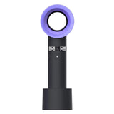 LA Mini Handheld Bladeless Portable USB Rechargeable Fan Fan Household Handy Fan Small Airflow 3 Speed Level Cooling Fan