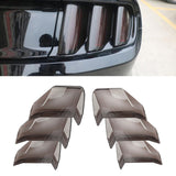 6x Car Rear Tail Light Lamp Cover for Ford Mustang 2018 2019, Smoked Black